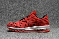 nike air max flair baskets mode big red black